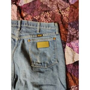 Vintage Y2K Wrangler Jeans Mens 35x34 Blue Premium Cowboy Cut